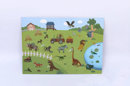 Mideer Reusable Sticker Activity Pads: 200-piece Animals