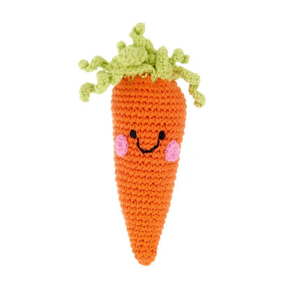 Pebble Pretend Play Food Rattle - Carrot