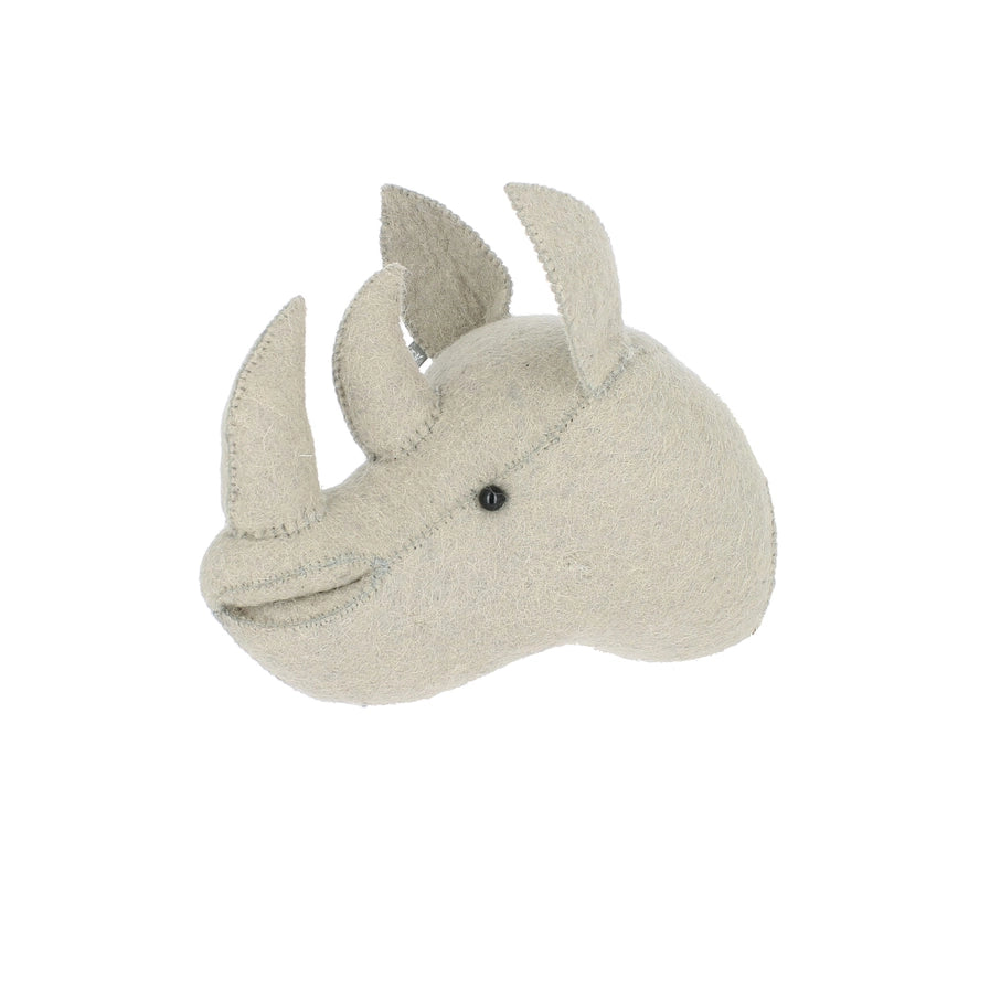 Fiona Walker England Mini Rhino Head - Kids Room Décor - Noah's Ark