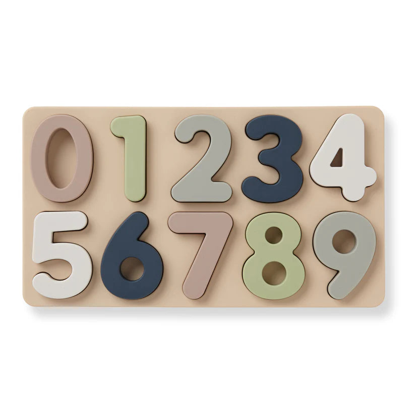 Ali+Oli Large Number Soft Silicone Puzzle (11-pc) for Toddlers