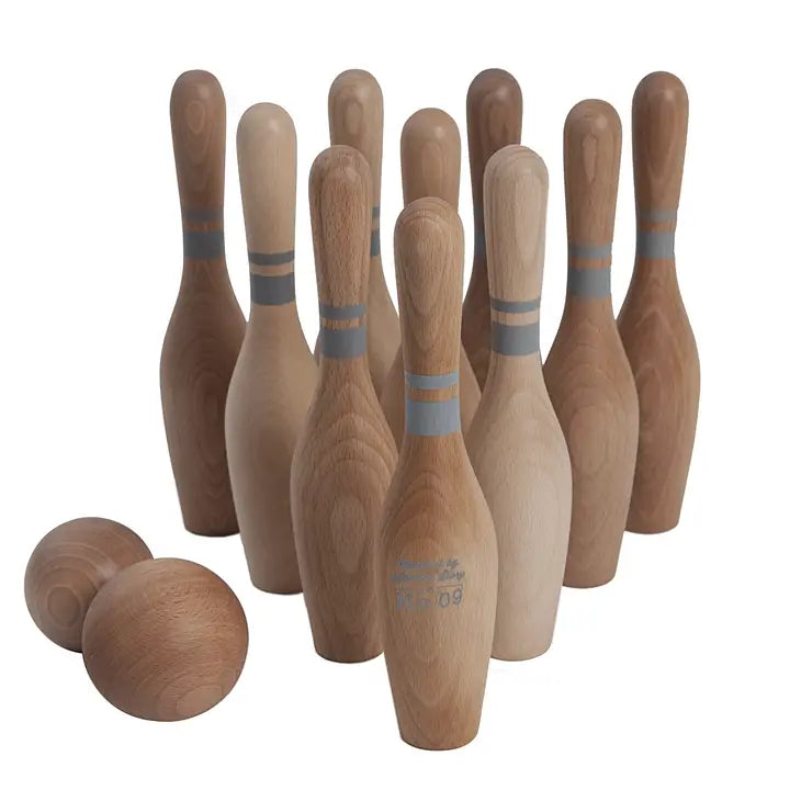 Wooden Story Bowling Natural Wooden Game