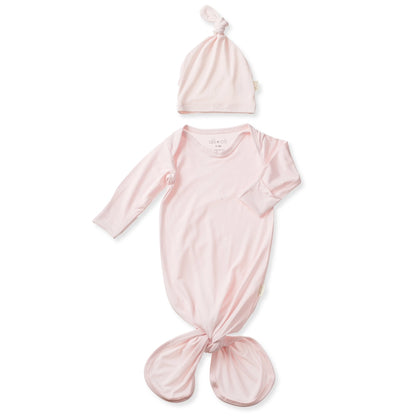 Ali+Oli Bamboo Knotted Baby Gown & Beanie | Cute Newborn Clothes