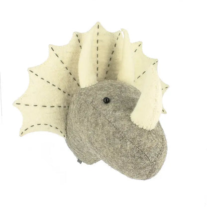 Fiona Walker England Mini Neutral Triceratops - Kids Room Décor