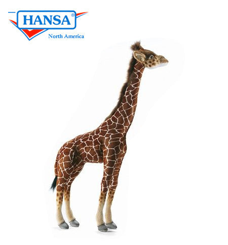 Hansa Creation Medium Giraffe Stuffed Animal, 34''