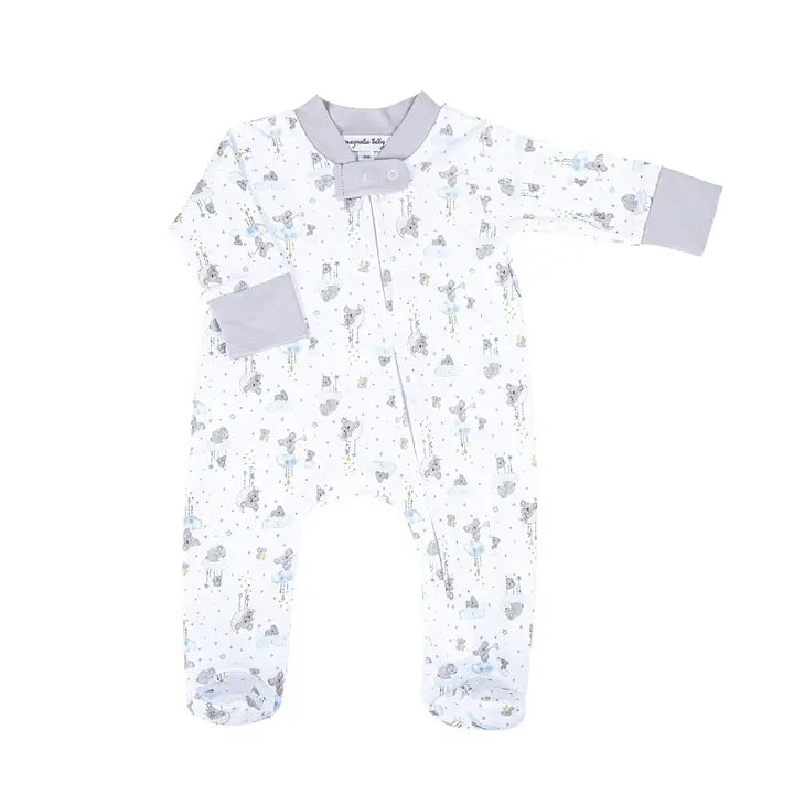 Magnolia Baby Koala Cuddles Print Zip Footie