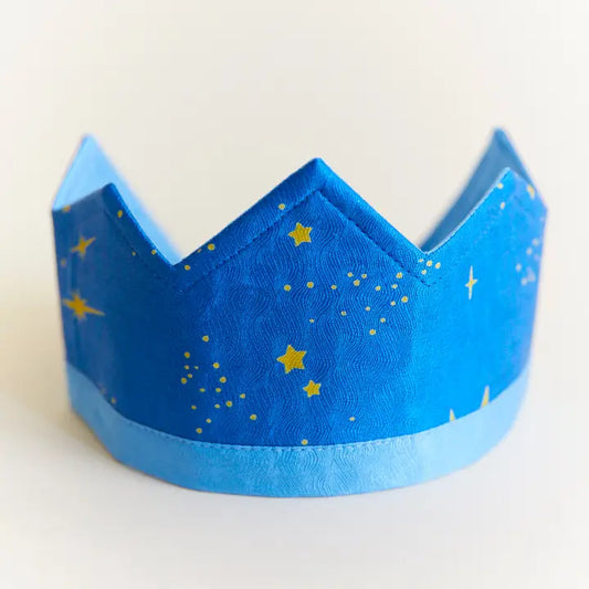 Sarah's Silks 100% Silk Starry Night Crown For Birthdays and Dress Up