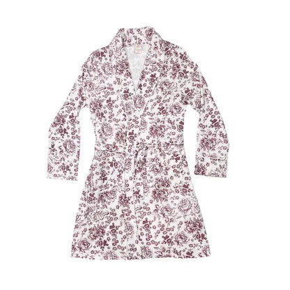 Pink Elephant Brands Women's Just Relax Robe - Boysenberry Floral Toile