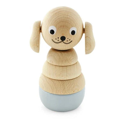 Miva Vacov Wooden Stacking Puzzle Dog - Bella ✨ Available for Engraving!