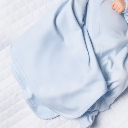 Magnolia Baby Essentials Solid Blue Blanket