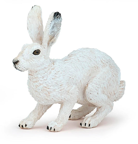 Papo France Hand Painted Realistic Arctic Hare Figurine Toy