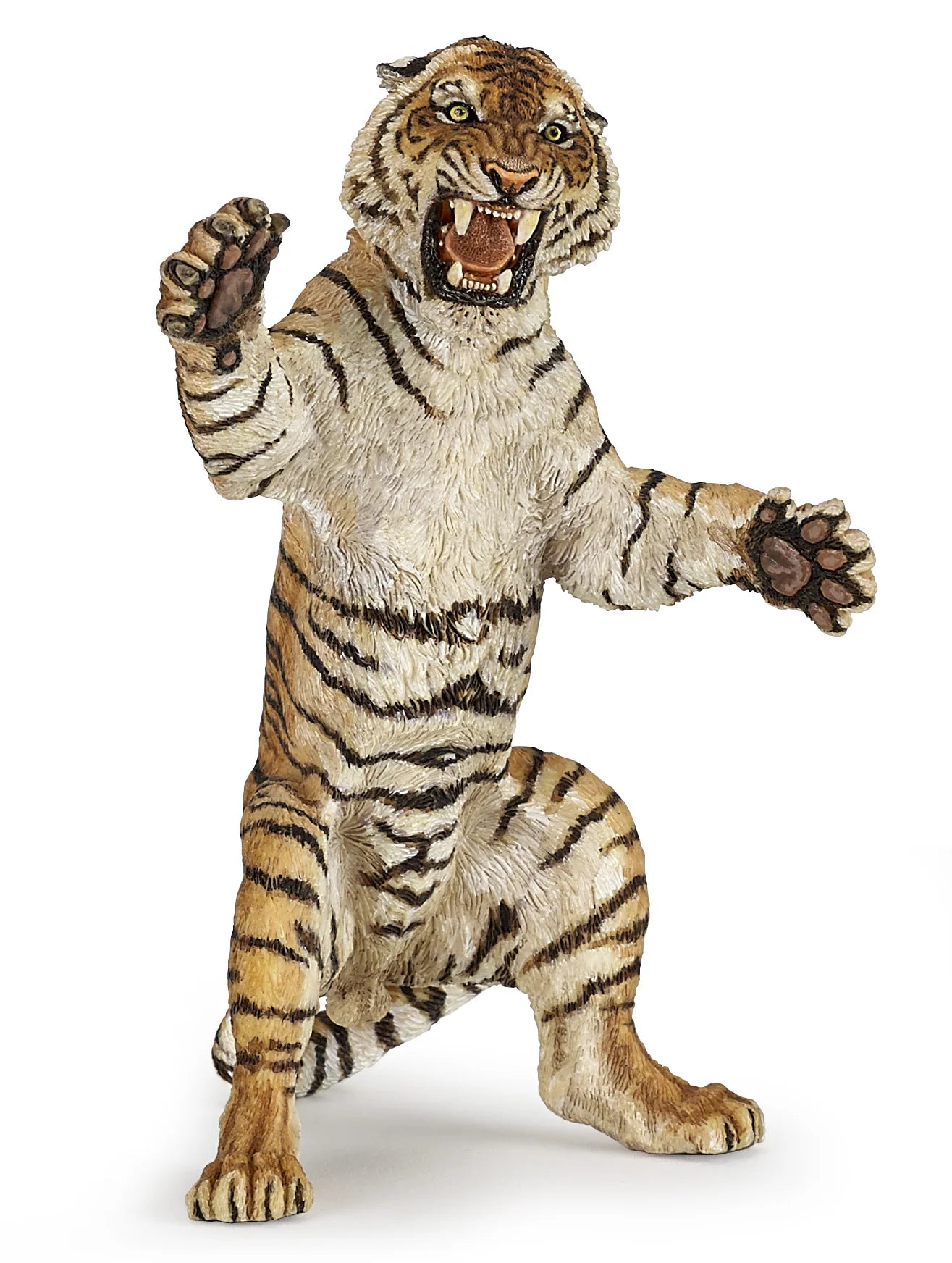 Papo France Hand Painted Realistic Standing Tiger Figurine Toy