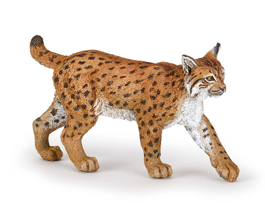 Papo France Hand Painted Realistic Lynx Figurine Toy