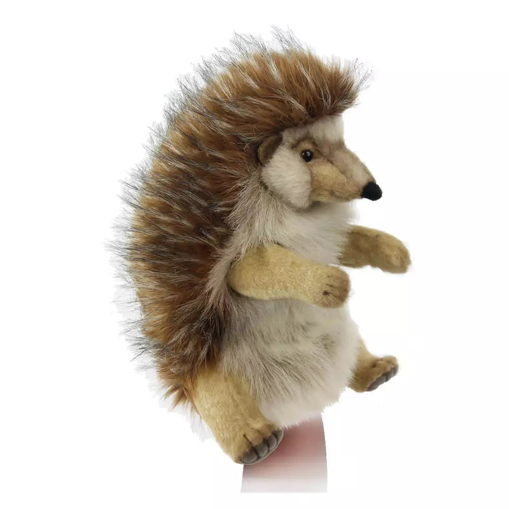 Hansa Creation Realistic Plush Animal Hedgehog Puppet 12.6"