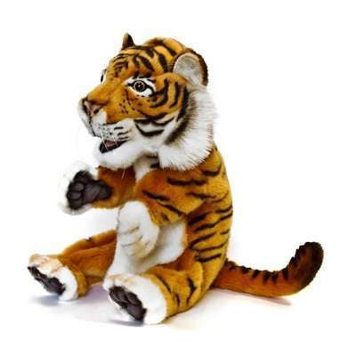 Hansa Creation Realistic Plush Animal Tiger Puppet 12"H