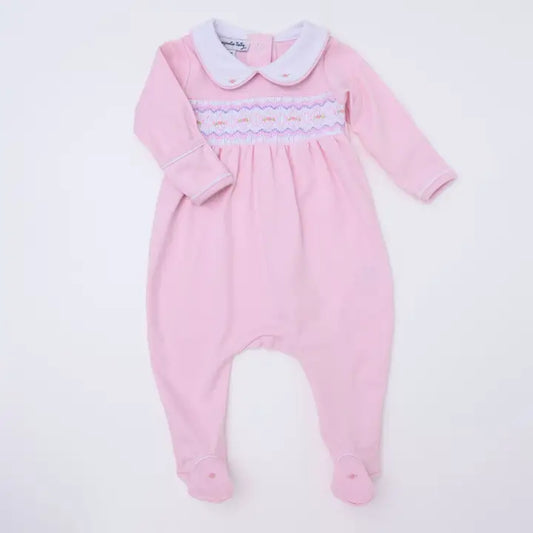 Magnolia Baby Hazel Smocked Footie - Pink