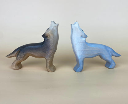 Green Taiga Toys Handmade Wooden Wolf