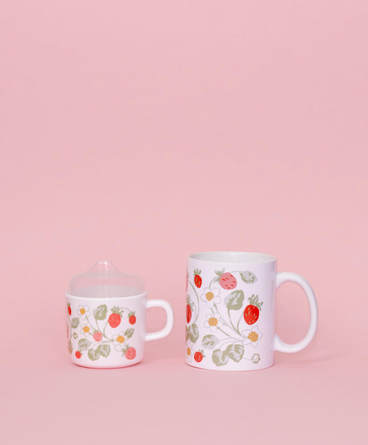 Helmsie Strawberry Mama & Me Cup Set