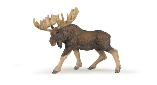 Papo France Hand Painted Realistic Moose Figurine Toy