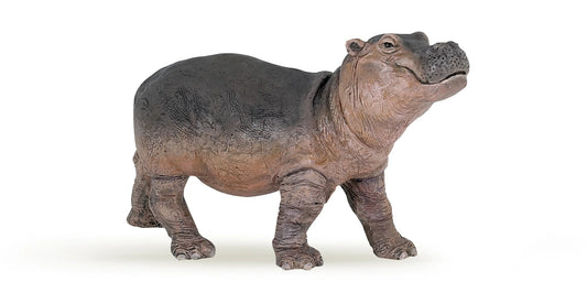 Papo France Hand Painted Realistic Hippopotamus Calf Figurine Toy