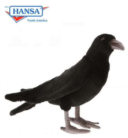 Hansa Creation Black Crow Stuffed Animal, 12.1"L