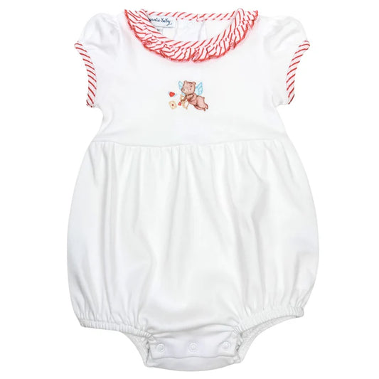 Magnolia Baby So This is Love Embroidered Short Sleeve Bubble