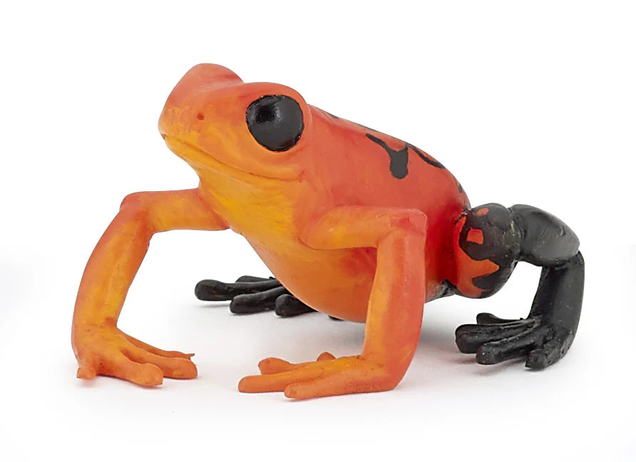 Papo France Hand Painted Realistic Equatorial Red Frog Figurine Toy