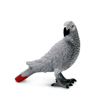 Safari Ltd African Gray Parrot Toy Figure