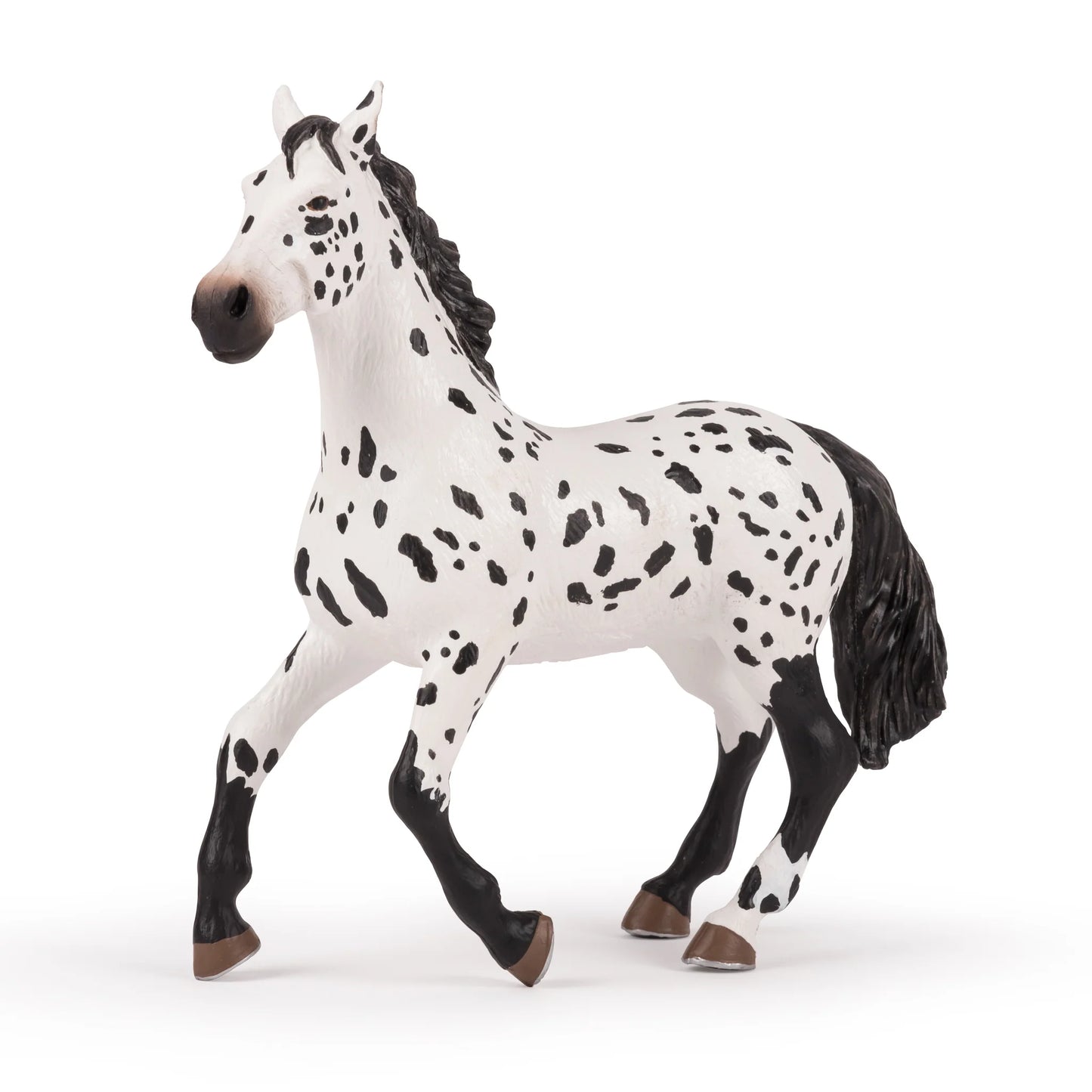 Papo France Hand Painted Realistic Large Appaloosa Horse Figurine Toy