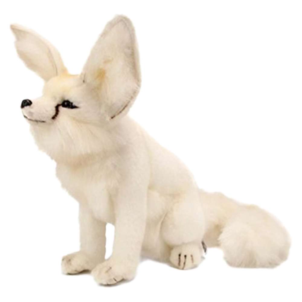 Hansa Creation Arctic Fox Long Eared Seated Stuffed Animal 13.5''