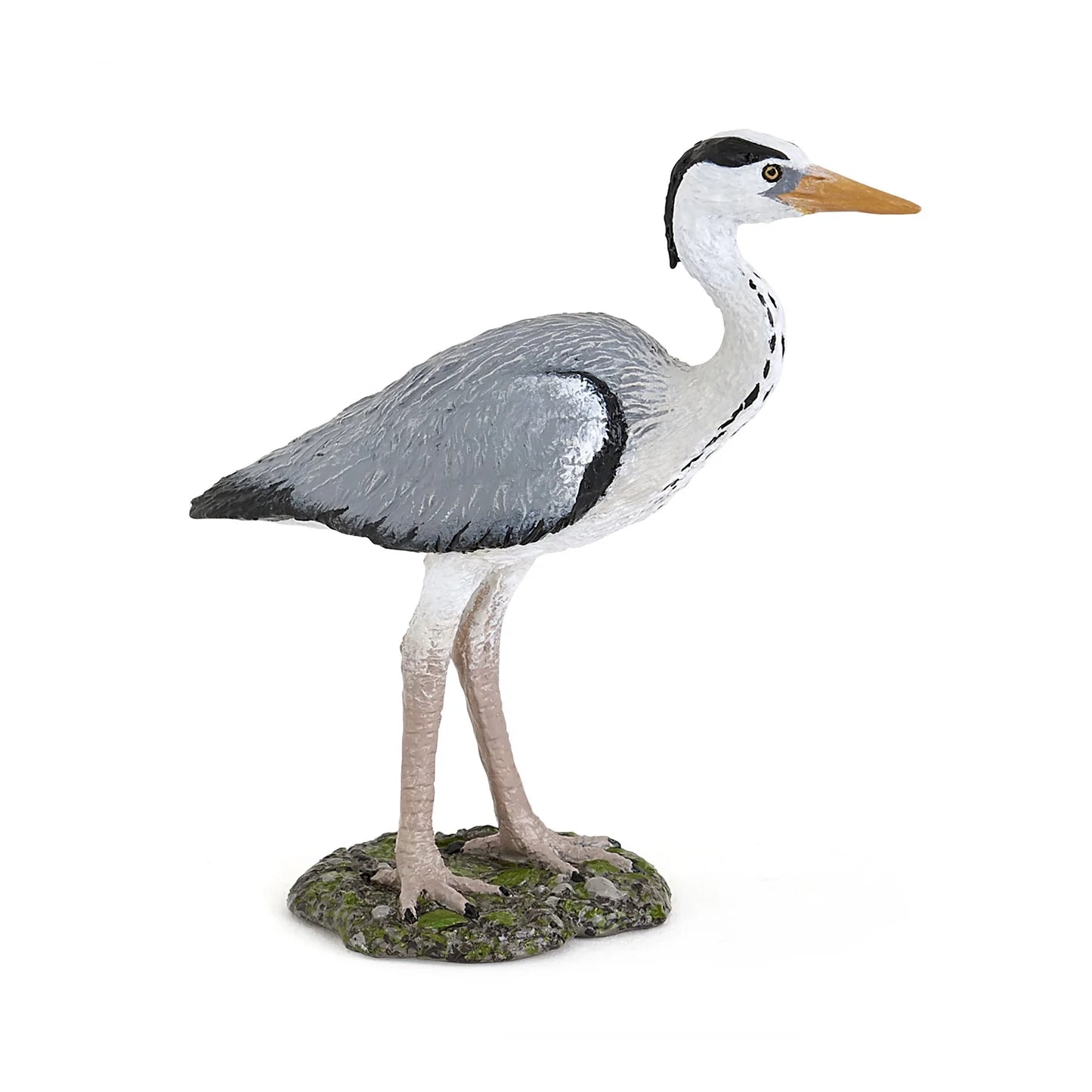 Papo France Hand Painted Realistic Grey Heron Figurine Toy