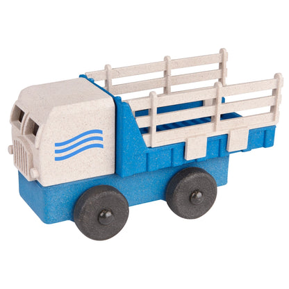 Luke's Toy Factory Stake Truck Toy Blue