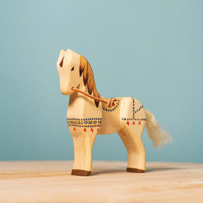 Bumbu Toys Handcrafted Wooden Steed Figurine