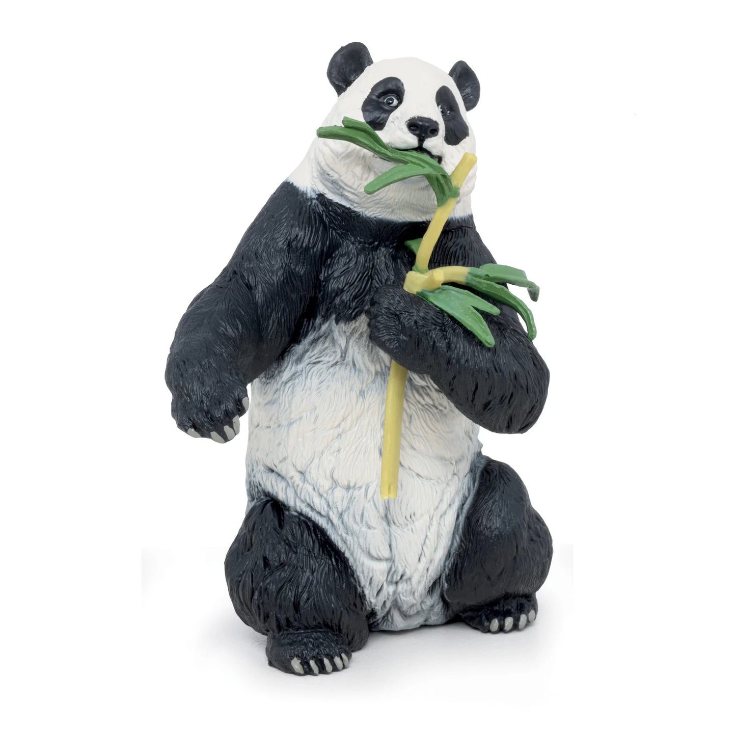 Papo France Hand Painted Realistic Panda With Bamboo Figurine Toy