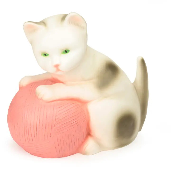 Egmont Lamp - Cat with Pink Wool w/ Plug