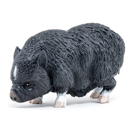 Papo France Hand Painted Realistic Vietnamese Pot Bellied Pig Figurine Toy