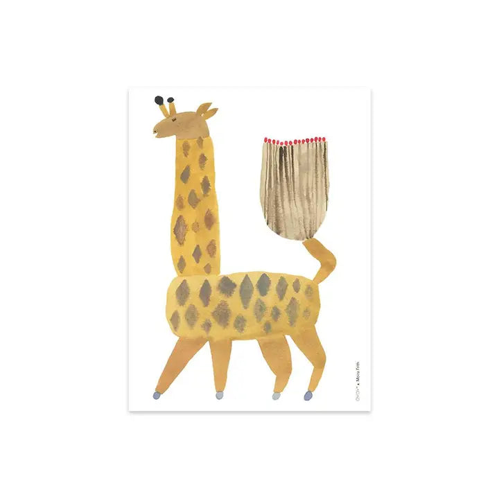 OYOY Living Design Poster - Noah Giraffe - Multi