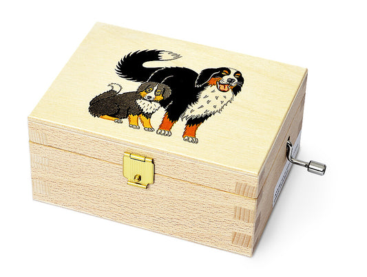 Atelier Fischer Wooden Music Box, Dog