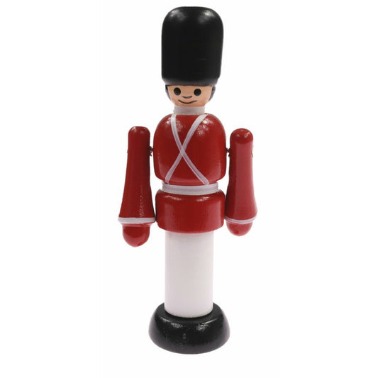 Miva Vacov Wooden Toy Soldier Figurine in Red