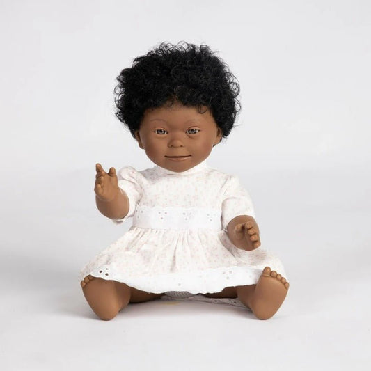 Tyber Baby Doll Girl with Down Syndrome - African