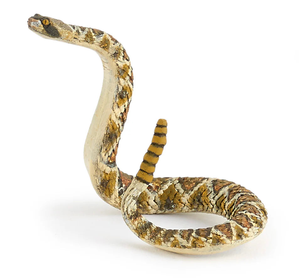 Papo France Hand Painted Realistic Rattlesnake Figurine Toy