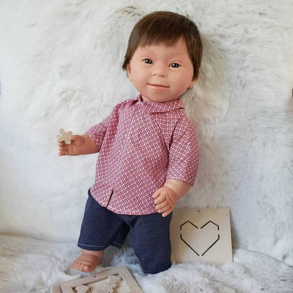 Tyber Baby Doll Boy with Down Syndrome - Brunette