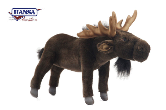 Hansa Creation Moose Stuffed Animal, Medium 12"