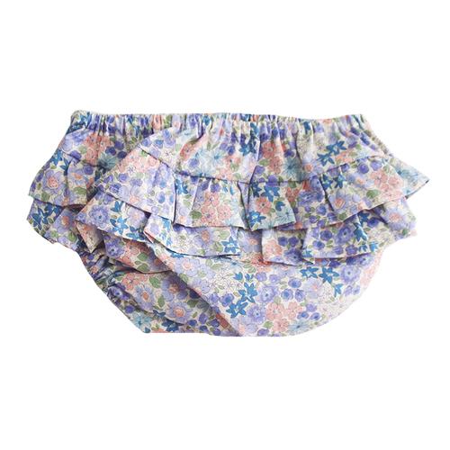 Alimrose Ruffle Nappy Cover Medium Liberty Blue