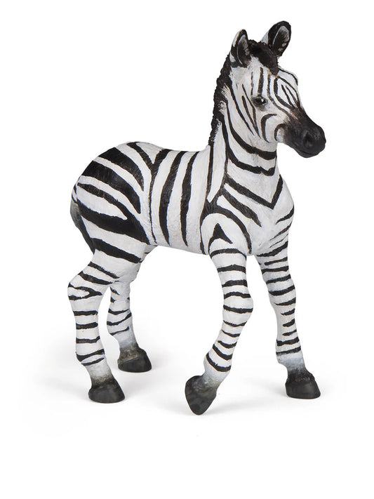 Papo France Hand Painted Realistic Zebra Foal Figurine Toy