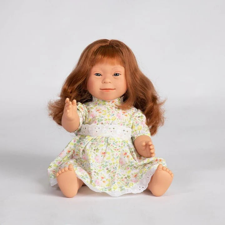 Tyber Baby Doll Girl with Down Syndrome - Redhead