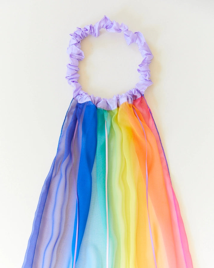 Sarah's Silks Silk Georgette Rainbow Veil