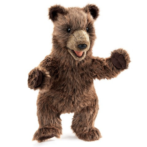 Folkmanis Puppets Realistic Plush Animal Hand Puppet Bear Cub