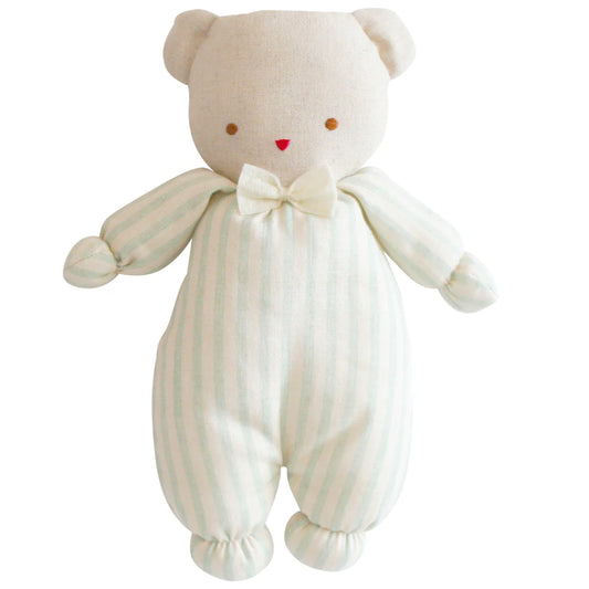 Alimrose Baby Ted Sage Stripe