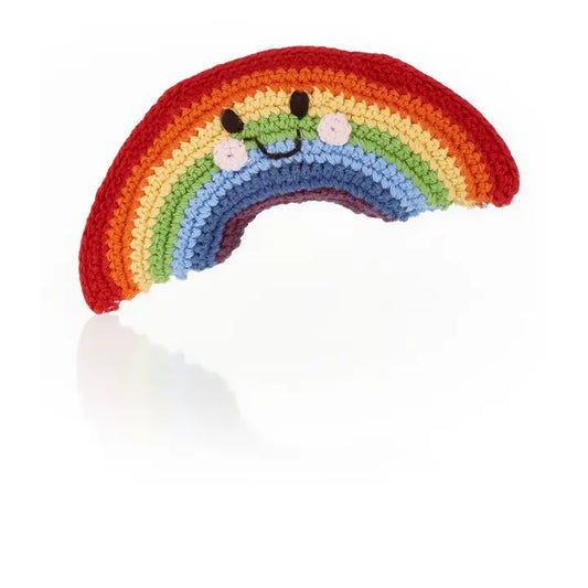 Pebble Friendly Weather Toy - Rainbow Rattle