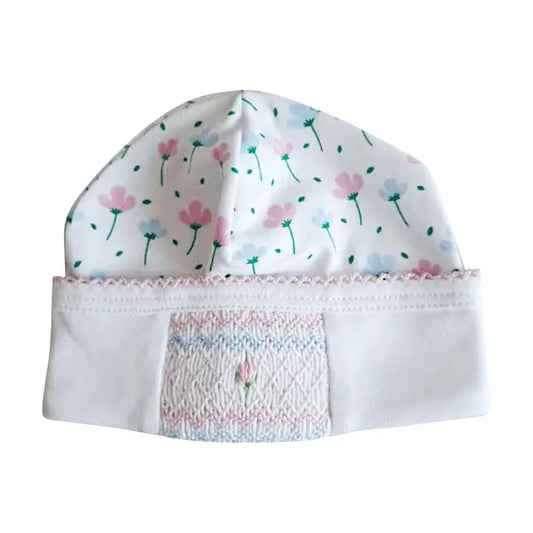 Baby Threads Hand Smocked Spring Flowers Hat Pima Cotton